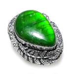 Green Labradorite Gemstone 925 Sterling Silver Jewelry Gift Ring Size 8 n2u29