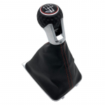 K&auml;iguvahetusnupp K&auml;iguvarda kangi k&auml;igukangi nupp koos nahast pakiruumi kaanega Volkswagen VW Golf 7 A7 MK7 GTI GTD 2013-2018 jaoks