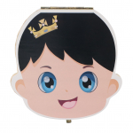 Beebi puidust hambakast, &uuml;ksikud augud, p&otilde;hihammaste korrastaja inglise keele laste m&auml;lestuskarp Girl