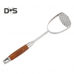 Roostevabast terasest mudapressid avokaadokartulite ubade jaoks Lihtne kasutada Clean Food Masher Ergonoomilise disainiga mitmek&uuml;lgne k&ouml;&ouml;git&ouml;&ouml;riist eebenmust