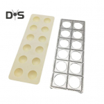 Pelmeenivormi Ravioolide valmistamise pressi Ravioolide templil&otilde;ikur Pelmeenide valmistamise masin Korduvkasutatavad multifunktsionaalsed pastapresside l&otilde;ikeriistad kodurestorani jaoks h&otilde;be