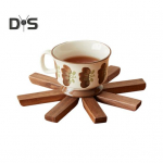 1/3/4/5 tk Kreeka p&auml;hklist puidust naelad koos aluse ja kuumakindlate kuumade padjanditega pottide jaoks. Pannid J&otilde;ulupuu kujuga disainiga alusalused K&ouml;&ouml;gilaua sisekujundus kingitus 1pc