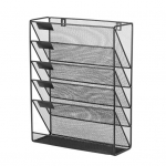 Yousheng A4 seinale kinnitatav failikast 6 kihiga 5 taskuga alumine pesaga failikasti korraldaja Suure mahutavusega failisorteerija