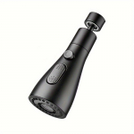 3in1 kraanipihusti v&auml;ljat&otilde;mmatav k&ouml;&ouml;k lekkekindel 360 kraadi reguleeritav kraanikauss Vannitoa kraanikausi vahetuspihustipea kvaliteetne must