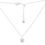 H&otilde;bedast kaelakee tsirkooniumoksiidiga, toote kaal 4,44 g (2160045) 40-60cm valge