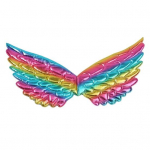 Lasteetendus Inglitiivad, v&auml;rviline printsessi v&auml;limus, kerge korduvkasutatav lavarekvisiit Halloweeni j&otilde;ulud, cosplay tiivad, rekvisiidid One Size D