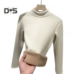 S&uuml;gistalvine Slim Fit kampsun, poolk&otilde;rge krae, pikkade varrukatega trikotaaž, džemprid, elegantsed paksu sametvoodriga soojad kootud pulloverid M must