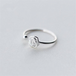 Uus mood, populaarne Sweet Rose 925 Sterling Silver, mitteallergiline temperamendiga lill, Lihtne naiste avamisr&otilde;ngad R168