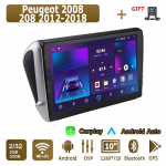 Android Carplay autoraadio Peugeot 2008 208 2012-2018 multimeediumipleieri peakomplekt Stereo GPS-navigatsioon BT WIFI 4+64GB 2+32GB