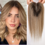 HAIRCUBE Helepruunid Ombre juuksekatted 3Clip Juuste juuste v&auml;ljalangemise vastu K&auml;sitsi seotud &Scaron;veitsi pitsist n&auml;htamatud juuksekatted Keskosa