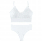 2tk Aluspesukomplekt Rinnahoidja Komplekt Naiste Alusp&uuml;ksid Seksikad G-String &otilde;mblusteta Bralette Naiste juhtmevaba rinnahoidja Seksikas alusp&uuml;kste komplekt Pesu Pehme Tank Crop Top Magamisrinnahoidja 70A