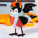 Halloweeni lindude kaunistused Ghost Festival Bird Doll Window Displei peo stseeni t&ouml;&ouml;lauakaunistused One Size