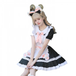 Originaalne must-valge neiu kleit Armas Lolita kleit Cafe Maid vormiriietus naiste Big Brother kleit