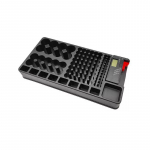 Praktiline organiseerimis&uuml;mbris Patarei korraldaja salvestuskarp testeriga Bt-168d LCD-komplektiga must