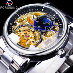 Forsining Men mood, vaba aeg, &otilde;&otilde;nestatud kuu nikerdamine ja &otilde;&otilde;nestatud mehaaniline k&auml;ekell kuld