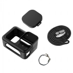 Silikoonist kaitse&uuml;mbris koos objektiivikorgiga GoPro Hero 13 kaamera&uuml;mbrise kaitse&uuml;mbris koos kaelapaelaga v&auml;litingimustes B