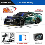 Uus 1:16 70 km/h harjadeta RC driftiauto LED-tuledega 4WD elektrilised kiired v&otilde;idus&otilde;iduautod kaugjuhtimispuldiga Monster Truck lastele kingitus Brushed motor 50km/H