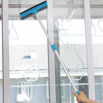 Hi Scratch Glass Window Cleaner Reguleeritava pika varrega puhastushari Vannitoa libisemisvastane puhastusvahend helesinine v&auml;rv