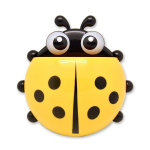 1 tk lepatriinu loomade putukate hambaharja hoidja vannitoa multifilmi hambahari hambapasta seina imemishoidja riiulikonteiner 14.5*13.5cm punane