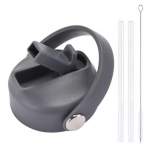 1 komplekt veepudeli kaas &otilde;lgede ja pintsliga BPA-vaba toidukvaliteediga plastikust tassi kaas k&auml;epidemega kaasaskantavad asenduskorgid v&auml;lispordiks