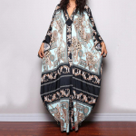 Lipsuv&auml;rviga kaftani kleit, vabaaja rannasuvine Maxi Cover Up Maxi kleit, naiste riided One Size