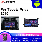 Android 12 Carplay Auto Toyota Prius XW50 2015 2016 2017 2018 2019 2020 jaoks Autoraadio Multimeedia Videom&auml;ngija Navigatsioon GPS 4 core 1GB+32GB carplay