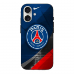 Coque Iphone 16 Paris saint germain football logo
