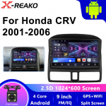 Multimeediam&auml;ngija Android 13 ja GPS-iga Honda autoraadiole koos juhtmevaba Carplay WIFI DSP-ga Honda CRV CR-V 2 2001 2002 2003-2006 jaoks 4 core 1GB+32GB carplay