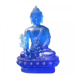 Tai-stiilis Meditsiini Buddha kuju Vaikne k&auml;sit&ouml;&ouml; K&auml;sit&ouml;&ouml;vaigust Buddha k&auml;sit&ouml;&ouml; Zen-kaunistused Apteeker Budistlik skulptuur Kontor sinine