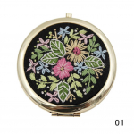 Hiina stiilis DIY tikandpeegel k&auml;sit&ouml;&ouml; n&auml;put&ouml;&ouml; ristpistes komplekt miniatuurne &uuml;mmargune meigipeegel