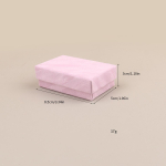 6 tk sametest ehete komplekt kinkekarbi s&otilde;rmus kaelakee k&auml;ev&otilde;rud k&otilde;rvar&otilde;nga kinkepakendi karbid k&auml;snaga ristk&uuml;liku sees roosa