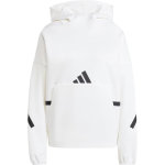 Adidas ZNE. FW24 Spordik&uuml;lalise Huppar Br&auml;ndilogo Mustriga Naiste Hupparid Valge JI7553 2XS