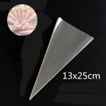50Pcs Plastic Cone Bag Transparent Triangle Candy Bags Carrot Gift Bag with Ties for Wedding Birthday Easter Favors Packing gift As Shown