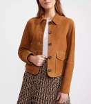 Ehtne pehme puhas seemisnahast pruun nahast s&auml;rk Biker vabaaja stiilne k&auml;sitsi valmistatud naistele S pruun