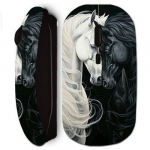 Souris sans fil - Maniacase - Noir - Confort ergonomique - Design styl&eacute; - R&eacute;cepteur nano USB