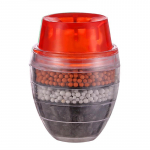 Viiekihiline meditsiiniline kivist k&ouml;&ouml;gisegistifilter Universaalne kraanivee puhastaja punane