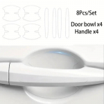 8 tk/komplekt uksek&auml;epideme kleebiseid, kriimustuskindlad k&auml;epidemed, kausi kleebised, dekoratiivkiled, auto kaitsevarustus door handle bowl 8pc