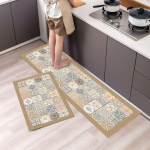 1 tk v&auml;simusvastaseid k&ouml;&ouml;givaipu, boheemlasliku mustriga veekindlat libisemiskindlat paksu polsterdusega k&ouml;&ouml;gimatti, vastupidavat mugavat seisumatti k&ouml;&ouml;gile 40*60cm+40*120cm（2Pcs）