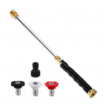 Vahetatavate d&uuml;&uuml;sidega libisemiskindla k&auml;epidemega aiavooliku voolikuga elektriline pesur Laialdaselt kasutatav jugaotsik k&otilde;rgsurvepesuri t&ouml;&ouml;riistad must