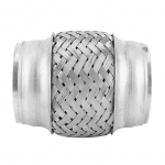 Universaalne v&auml;ljalasketoru l&otilde;&otilde;ts roostevabast terasest punutud painduv voolik 2,5 tolli l&auml;bim&otilde;&otilde;t 4 tolli