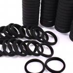 100 tk Mustad Juuksekummid Naistele T&uuml;drukutele Peapael Juuksekummid Aksessuaarid 10pcs must