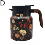 316 roostevaba teras 1000 ml suure mahutavusega kohvikannu eraldamise isolatsioon lihtsa mustriga tee H M1S3 D-One size