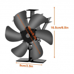 6 teraga soojusj&otilde;ul t&ouml;&ouml;tav pliidiventilaator puidule palgip&otilde;leti kamin Vaikne keskkonnas&otilde;bralik ventilaator K&uuml;tteseade T&ouml;&ouml;riist T&otilde;hus soojusjaotus