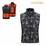 Meeste USB-soojendusega vest &ndash; intelligentsed, p&uuml;siva temperatuuriga soojendusega riided Camouflage Zone 9. XXXXXL kamuflaaž