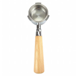 51 mm Kohvi P&otilde;hjatu Portafilter Puidust K&auml;epide Delonghi Dedica Ec680 Ec685 jaoks Asendusfilterkorv Barista Tarvikud beež