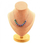 Pierres et Min&eacute;raux. Collier 10 perles H&eacute;matite multicolore 8 mm. Chaine en acier Collier femmes, hommes. Taille personnalisable.