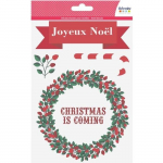 Transfert Thermocollant - Artemio - A5 - No&euml;l - Rouge - Personnalisation rapide