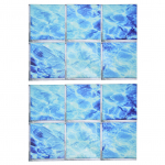 2 komplekti 3D vannikleeps Veekindel libisemiskindel vannikleeps Isekleepuv PVC plaatide kleebis jaoks