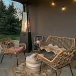 V&auml;lis gaasik&uuml;ttekeha Vihmavari Teras Must 12 kW Komplekt must