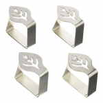 4 tk roostevabast terasest laudlina klambrid, reguleeritavad laudlina hoidiku klambrid koduse pulmapeo jaoks h&otilde;be